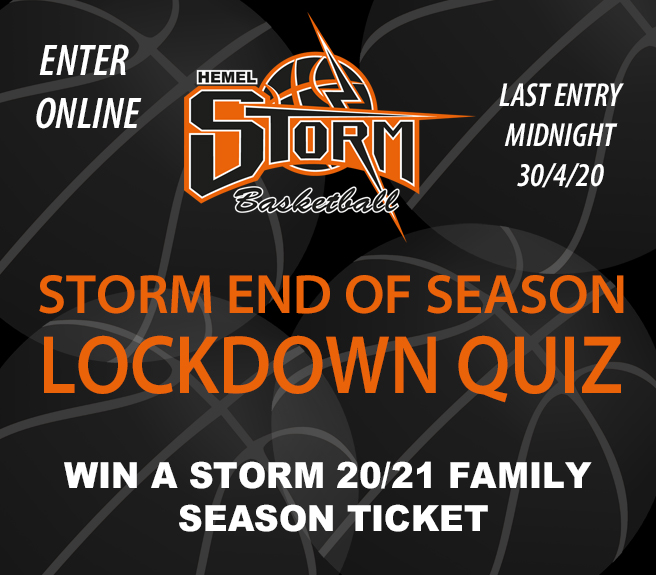 Storm’s 19/20 End of Season Lockdown Quiz