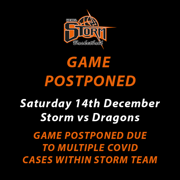 Saturday’s home game postponed