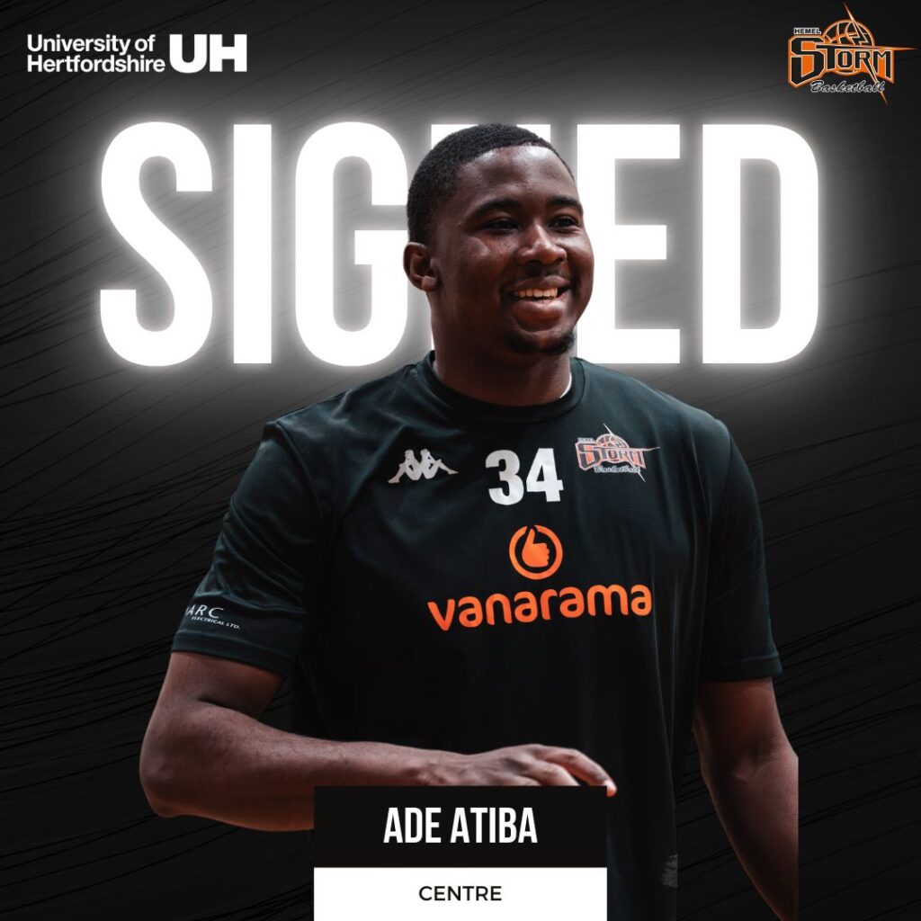 Big man Ade Atiba continues with Storm!