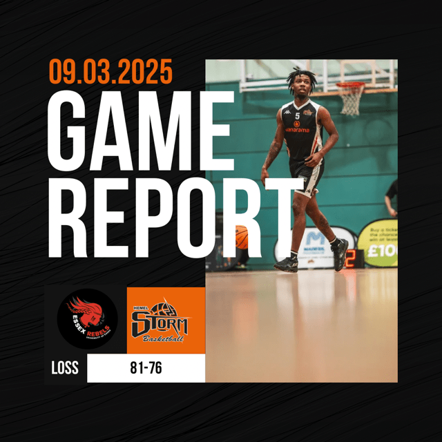 Storm fall short to the Rebels in a close encounter