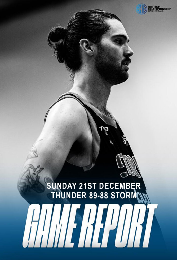 Storm fall short in festive thriller against Thunder