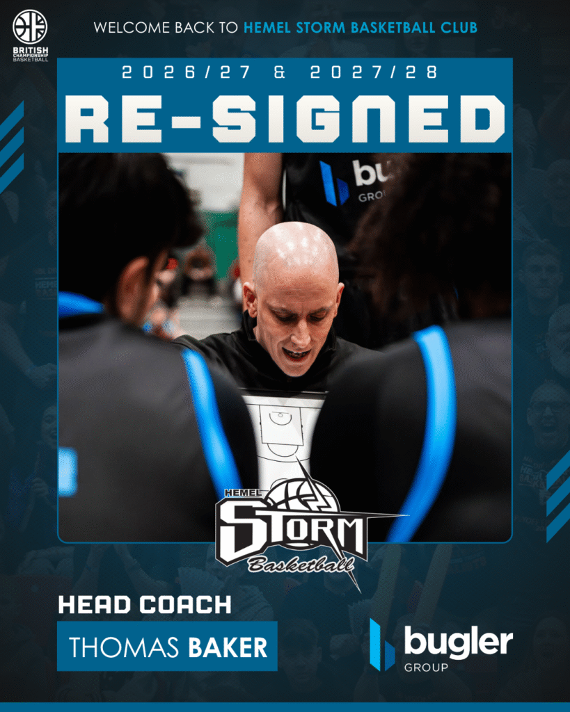 Coach Baker extends his commitment to Hemel Storm