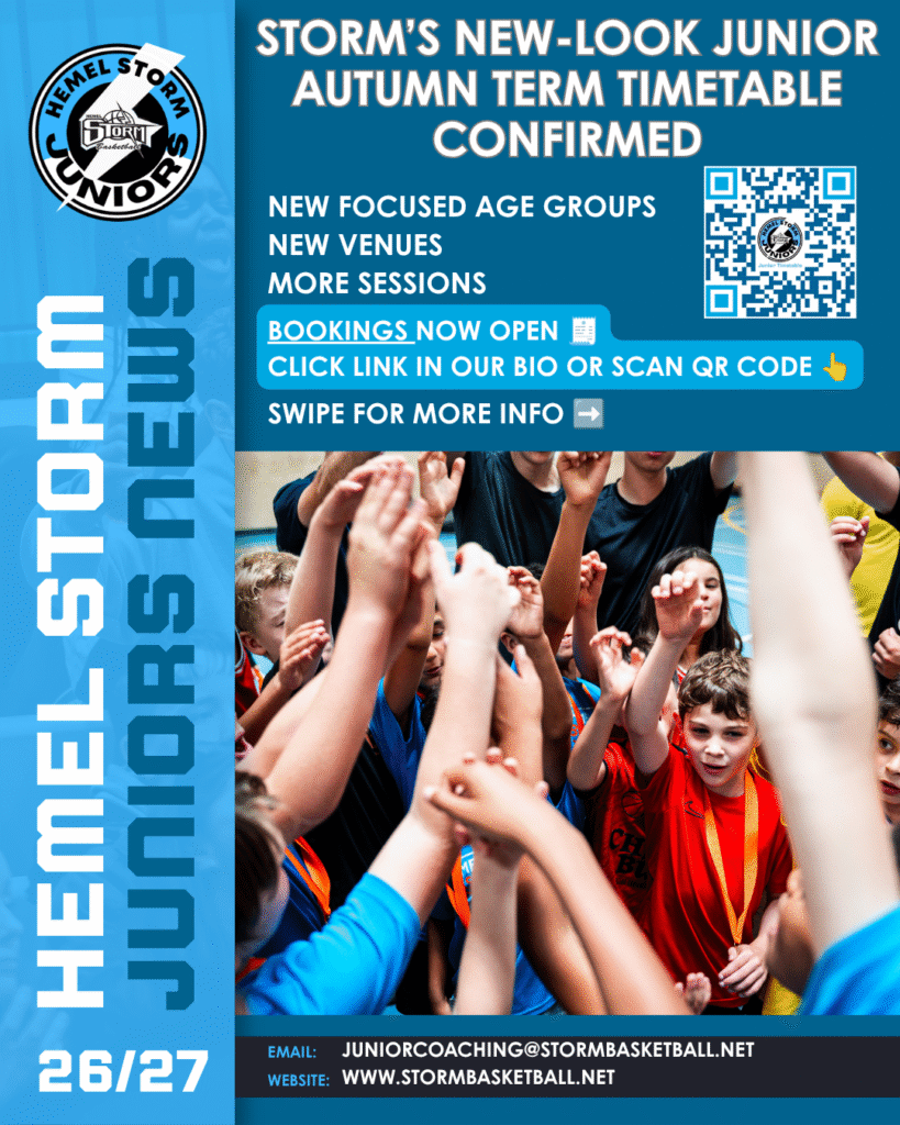 Announcing Storm’s NEW junior community timetable!