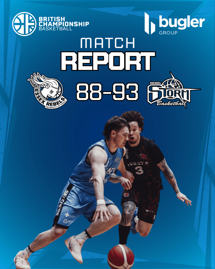 Match Report: Essex Rebels 88-93 Hemel Storm